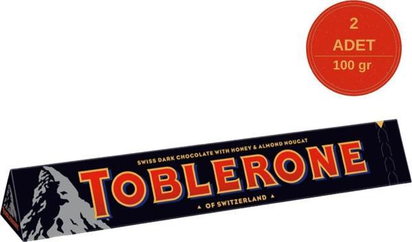 Toblerone Dark Bitter Çikolata 100g - 2 Adet - Image 1