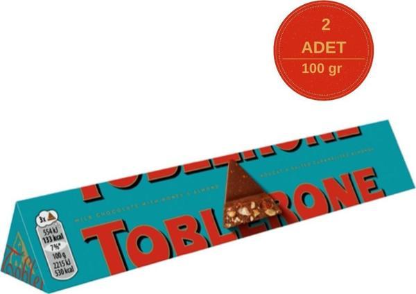 Toblerone Fruit & Nut Meyveli ve Fındıklı Tablet Çikolata 100 gr - 2 Adet  - Image 1