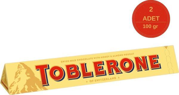 Toblerone Sütlü Çikolata 100 gr - 2 Adet - Image 1