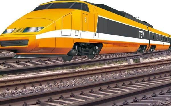 Sesli ve Işıklı Tren Seti 15 Parça Turuncu SUN-1549 - Image 1