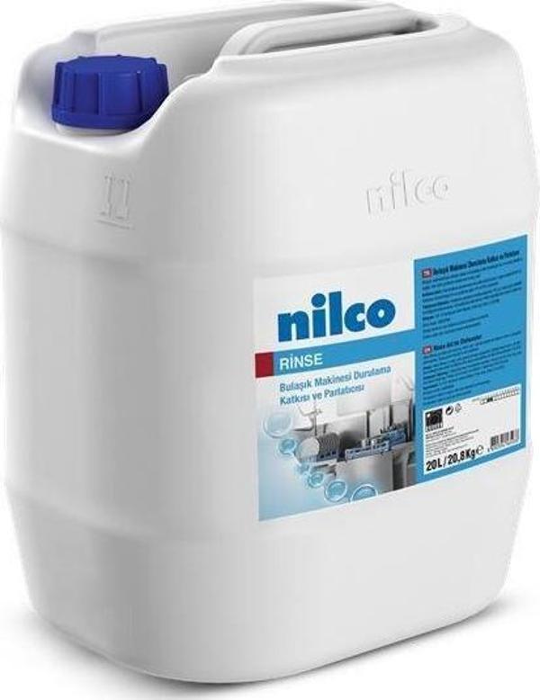 Nilco RINSE 20 L/20,2 KG ORTA VE SERT SULARDA ETKİLİ BULAŞIK MAKİNESİ DURULAMA ÜRÜNÜ - Image 1