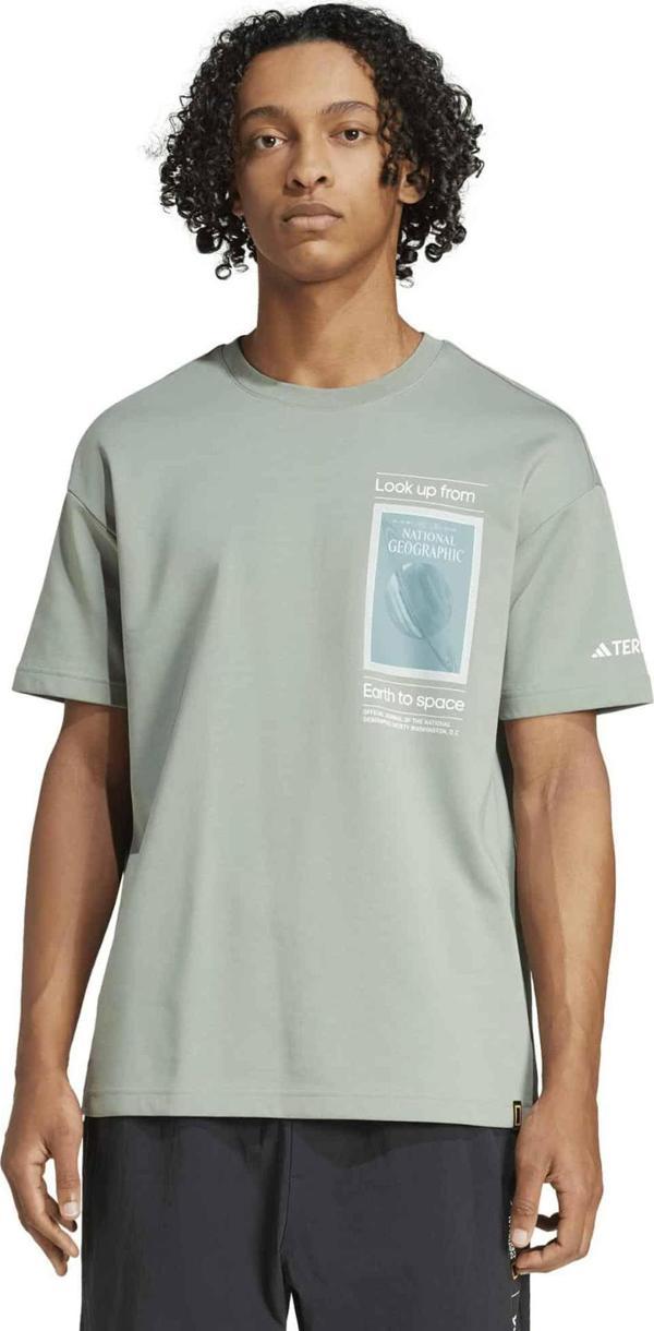 JD5963-E adidas Ng U Ar F Gfx T Erkek T-Shirt Yeşil - Image 1