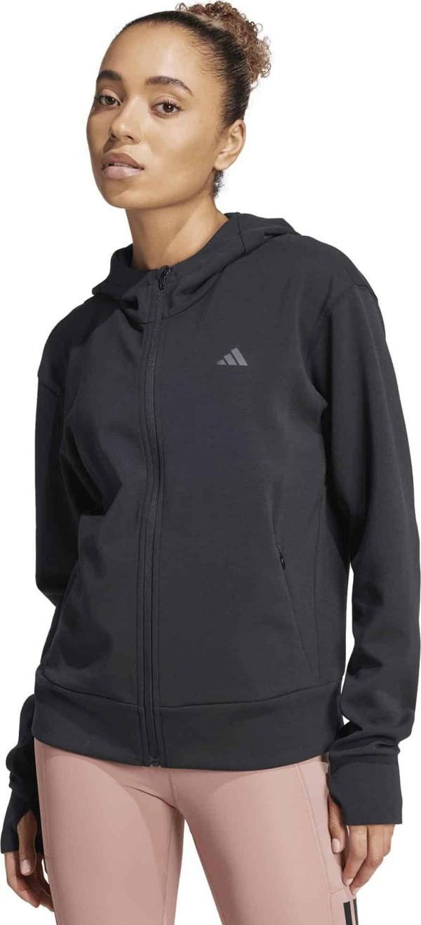 JP2654-K adidas D4T Fz Hoodıe Kadın Ceket Siyah - Image 1