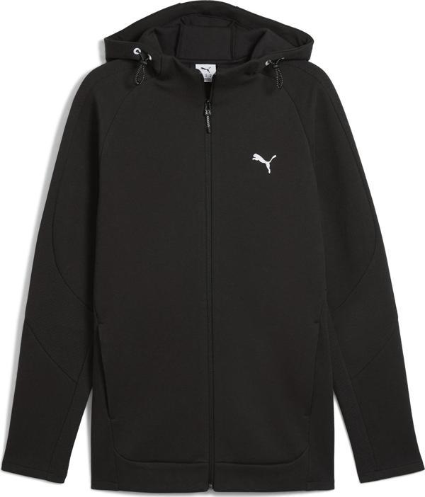 684613-01 Puma Evostrıpe Full-Zip Hoodie Erkek Ceket Siyah - Image 1
