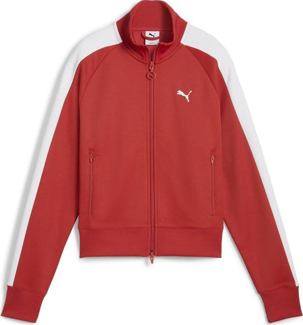 629796-15 Puma T7 Always On Track Jacket Kadın Ceket Kırmızı - Image 1