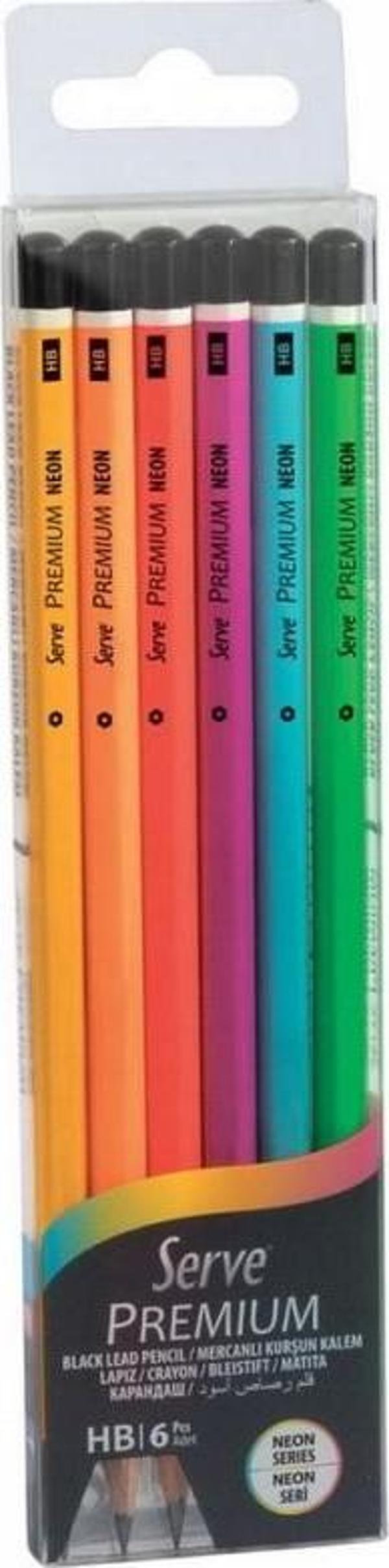 Serve  6 lı Kurşun Kalem Seti - Image 1