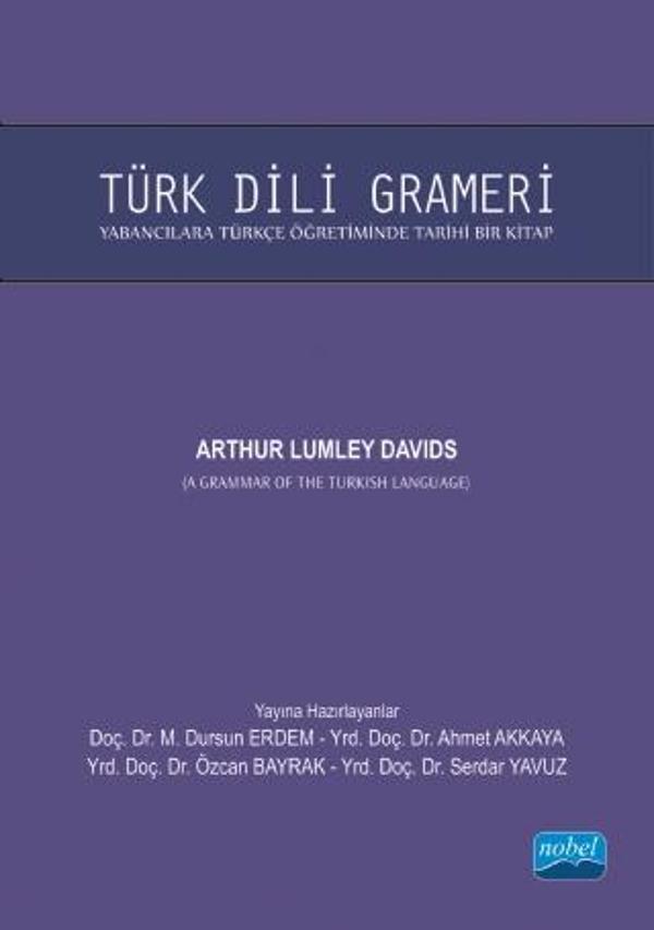 TÜRK DİLİ GRAMERİ / A Grammar of the Turkish Language - Nobel Akademik Yayıncılık - Image 1