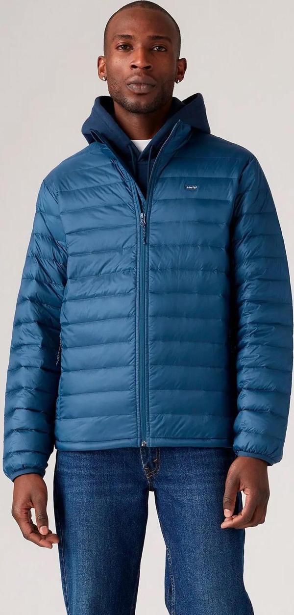 Levi's Erkek Katlanabilir Ceket Koyu Mavi Şişme Mont -  A8567-0001 - Image 1