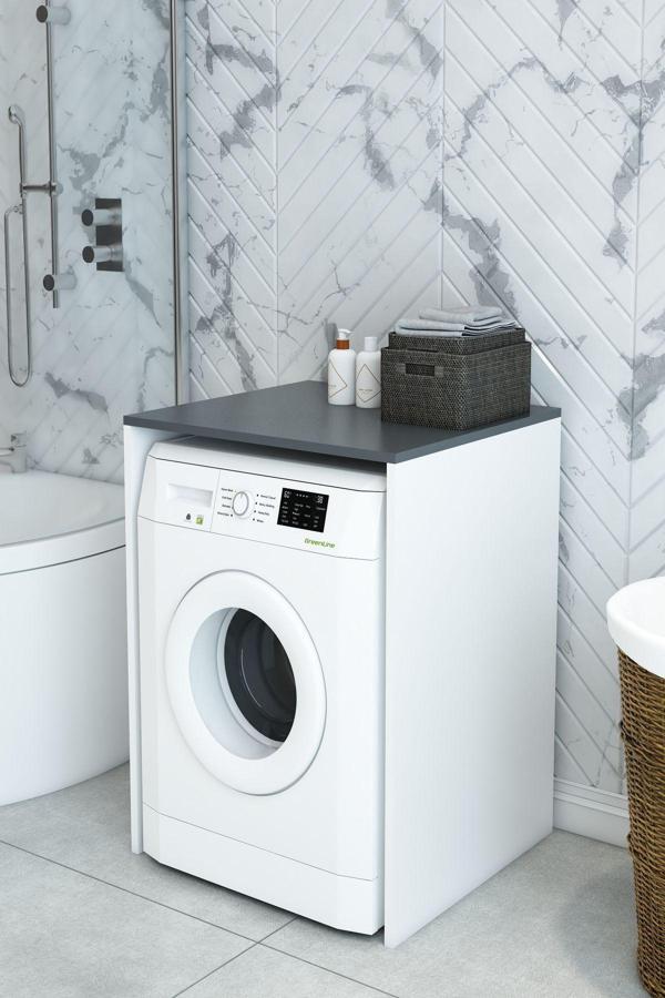 Modalanka Çamaşır Makinesi Kurutma Makinesı Dolabı Kapaksız Dolap Banyo Dolabı - Image 1