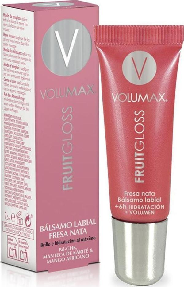 Volumax Fruit Gloss Çilek ve Krema Aromalı Dudak Parlatıcısı 7.5ML - Image 1