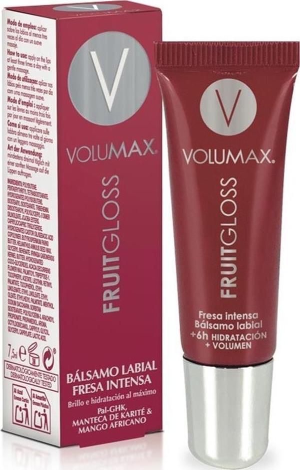 Volumax Fruit Gloss Yoğun Çilek Dudak Parlatıcısı 7.5ML - Image 1