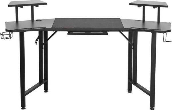Adore Gaming Commander Oyuncu Masası RGB Carbon Fiber - Siyah 160x75x49-56 cm - Image 1