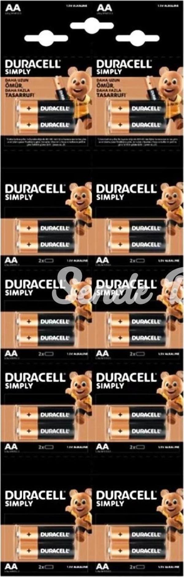 Duracell 20li Kartela 1.5 V Alkalin Aa Kalem Pil - Image 1