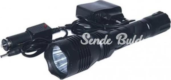 Alüminyum Şarjlı Zoomlu El Feneri F6055 - Image 1