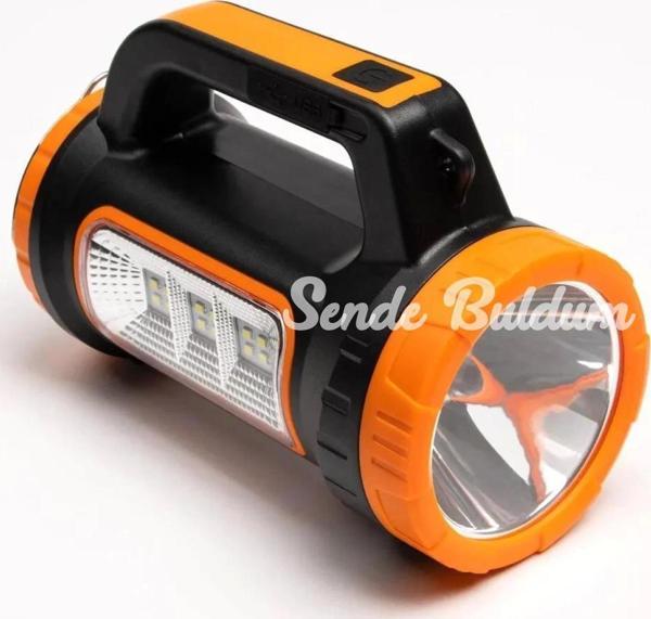 Ka779 3w+15w Uzun Menzilli Solar Güneş Panelli Ultra Güçlü Ledli Şarjlı Fener - Image 1