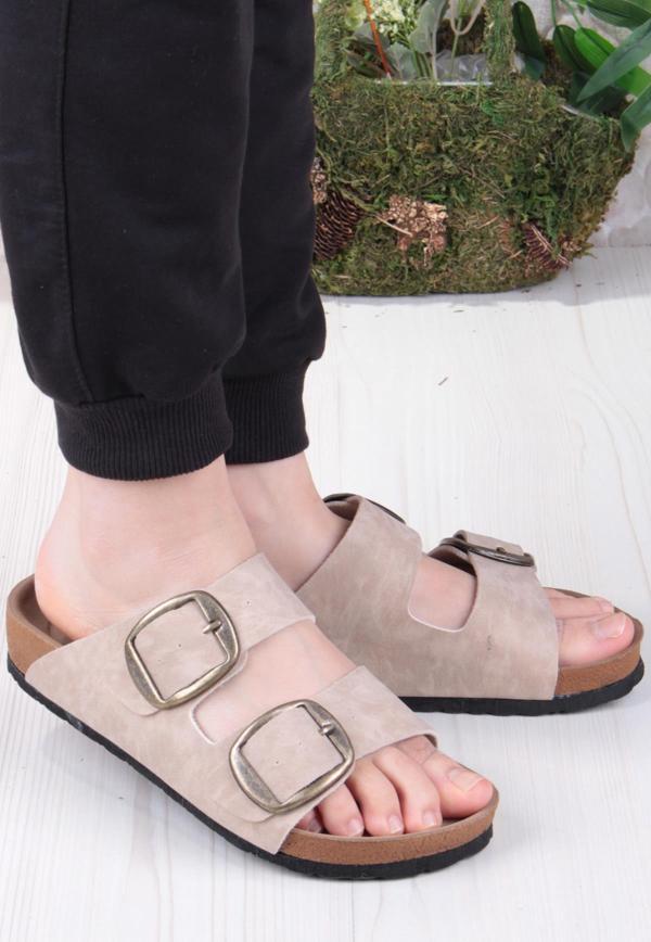Pierre Cardin 7551 Anatomik Rahat Orijinal Ürün Çift Tokalı Kadın Terlik - Image 1