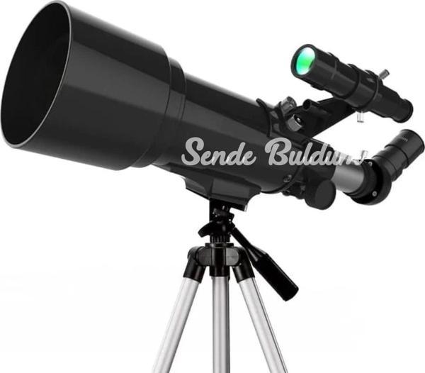 400x70mm Açıklıklı Refrakter Teleskoplar (15x150x) Telefon Adaptörlü Reflex - Image 1