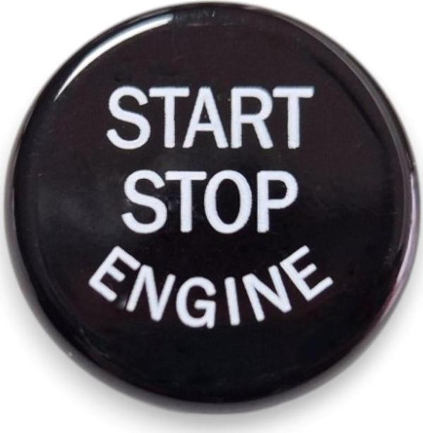 BMW 5 Serisi F10 2010-2016 Start Stop Basma Düğmesinin Kapağı Siyah - Image 1