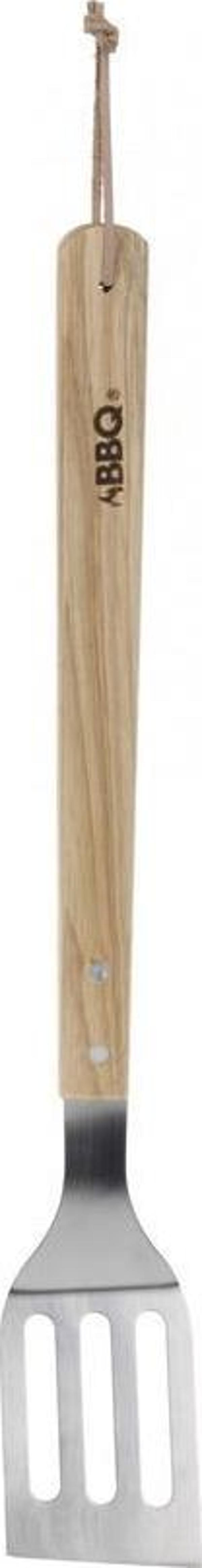 Barbekü Spatula Ahşap Sap Paslanmaz Çelik 46Cm - Image 1