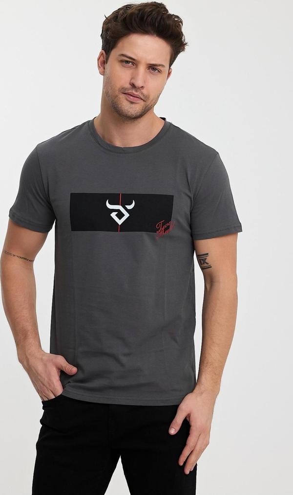 Twobull DENVER Erkek Tişört Füme - Image 1