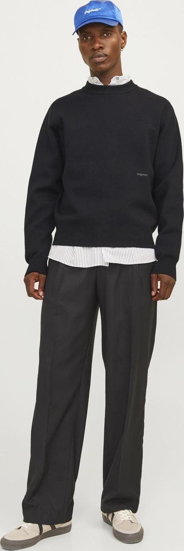 Jack&Jones JORVESTERBRO KNIT CREW NECK SN SİYAH 12261852 - Image 1