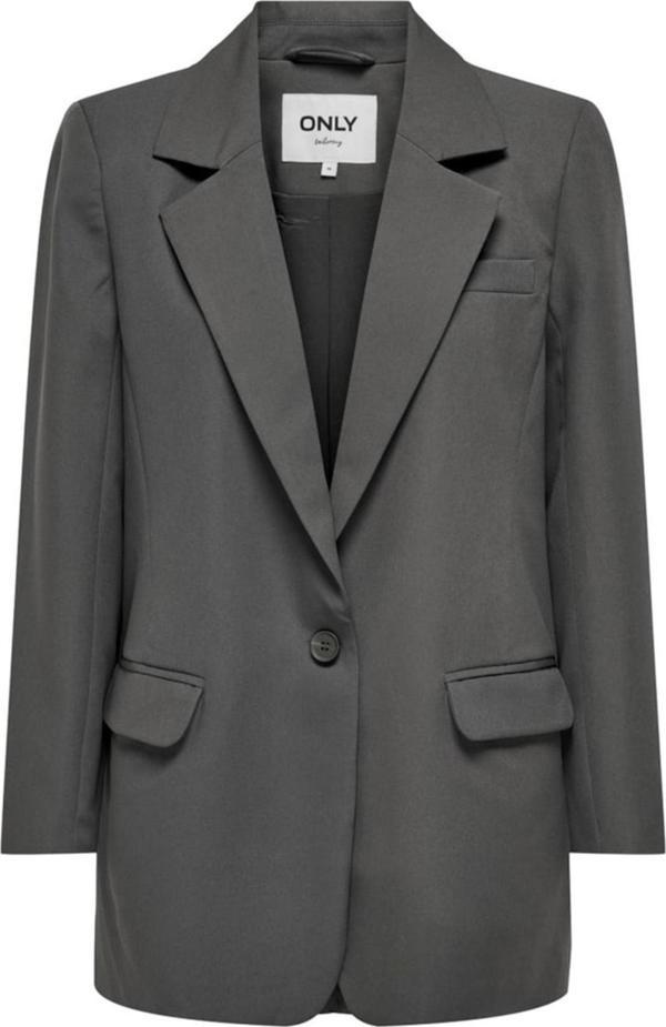 ONLLANA-BERRY L/S OVS BLAZER TLR NOOS KOYU GRİ 15245698 - Image 1