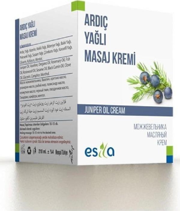 Esila Organik Yağ Ardıç Yağlı Masaj Kremi 210 ml 1Adet - Image 1