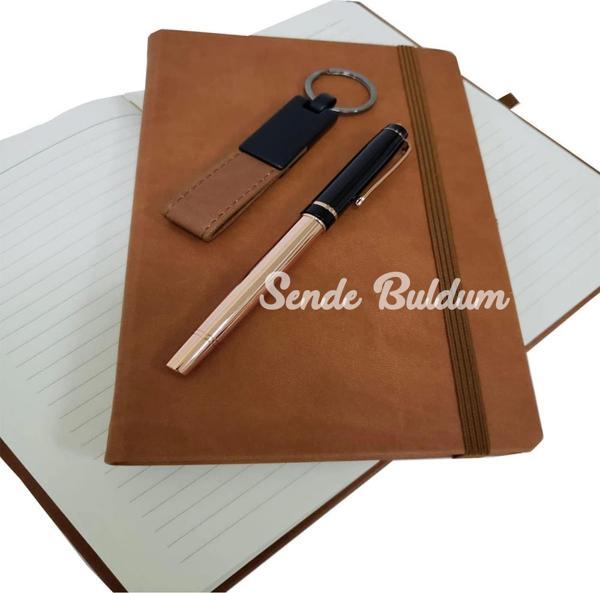 Özel Taba Vip Kalem Defter Anahtarlık Set - Image 1