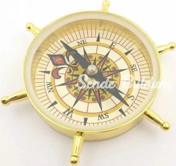 Estetik Tasarım Dümen Model Pirinç Pusula - Image 1