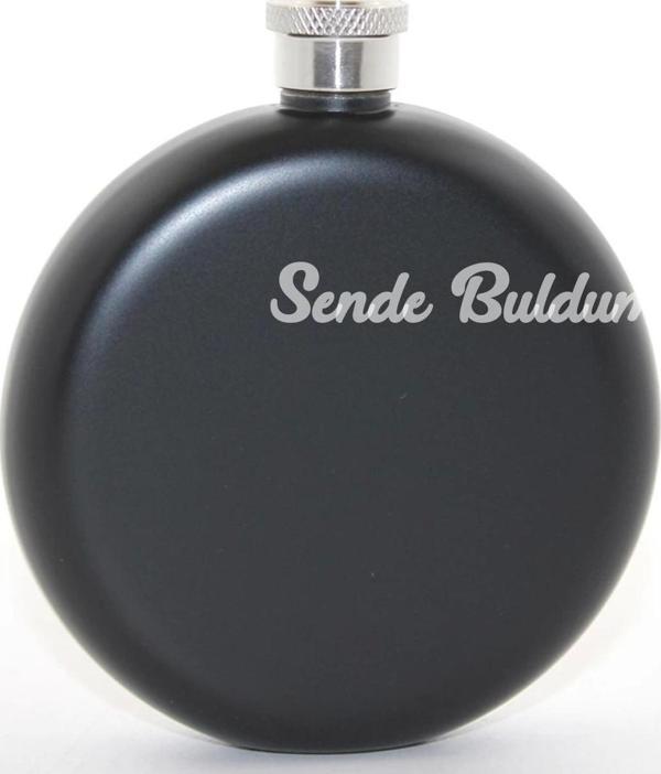 Paslanmaz Çelik Yuvarlak 5 Oz Tekli Matara Alk2678 - Image 1