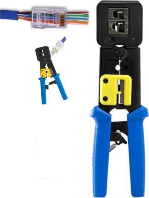 Elitstore RJ45 CAT6 EZ PLUG Yeni Nesil Makaslı Ağ Pensesi - Image 1