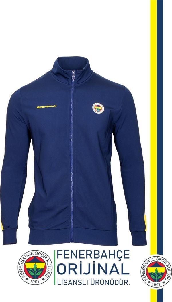 Fenerbahçe Orijinal Lisanslı Dik Yaka Fermuarlı Sweat - Image 1