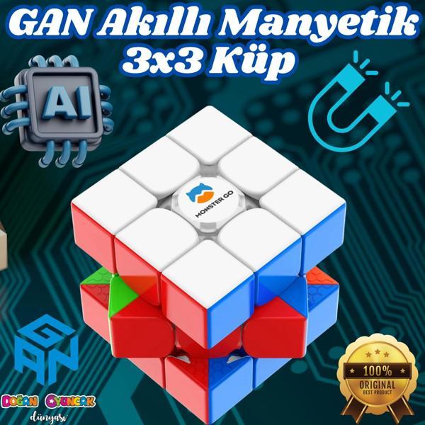 Akıllı GAN Monster Go Standard 3x3 Manyetik Küp - Zeka Küpü - Akıllı Küp - Yapay Zekalı Küp - Akıllı - Image 1