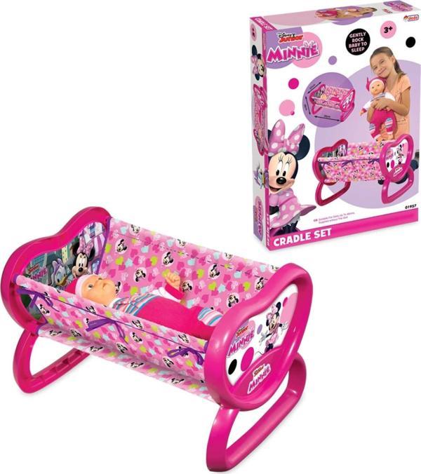 Minnie Mouse Kalpli Beşik - Ev Eşyaları Seti - Sallanan Beşik - Ev Beşiği - Image 1