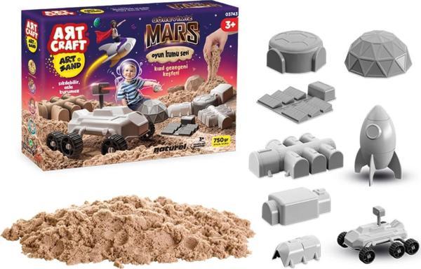 Art Sand Görevimiz Mars Kum Seti 750 Gr. - Oyun Kumu Seti - Kinetik Kum Seti - Natural Kum - Doğal K - Image 1