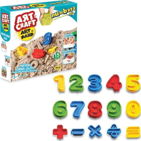 Art Sand Numaralar Kum Seti 500 Gr. - Oyun Kumu Seti - Kinetik Kum Seti - Natural Kum - Doğal Kum - Image 1