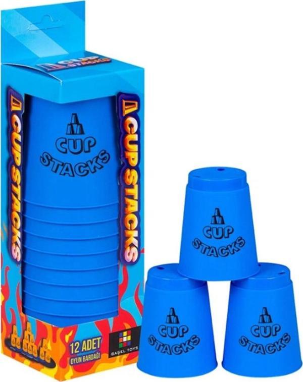 Orijinal Cup Stacks Bardak Oyunu - Speed Cup - Hızlı Bardaklar Oyunu - Hızlı Bardak Oyunu - Mavi - Image 1