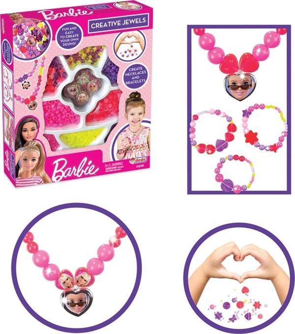 Barbie Tekli Takı Seti - Dede Takı Seti - Boncuk Kolye Seti - Barbie Oyuncakları - Image 1