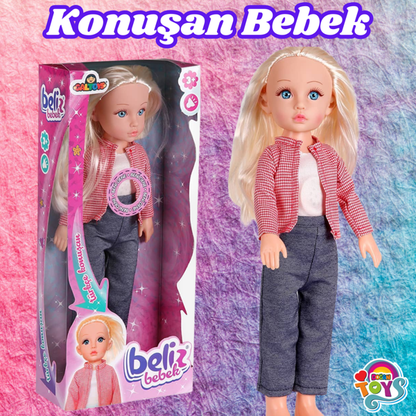 Beliz Bebek - Türkçe Konuşan Beliz Bebek - Konuşan Bebek - Fonsiyonlu Bebek - Pembe - Image 1
