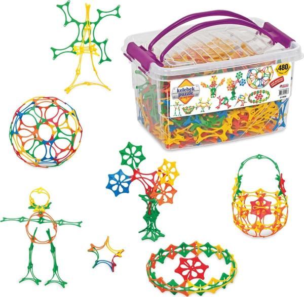 Kelebek Puzzle Lego (480 Parça) - Kelebek Lego - Kelebek Bloklar - 3D Legolar Oyuncak - Image 1