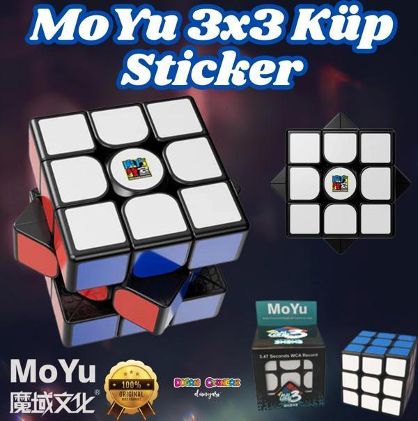 Orijinal MoYu Sticker 3x3 Küp - Moyu Speed Cube - Moyu 3x3 Zeka Küpü - Zeka Küpü - Rubik Küp - Image 1