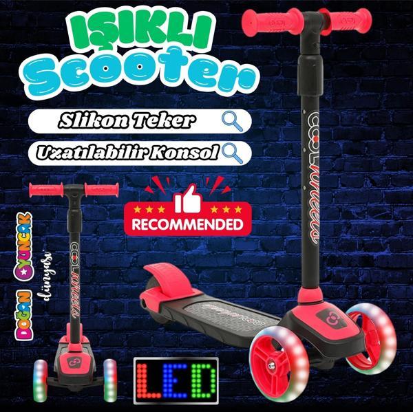 Cool Wheels Twist FR58048 Pembe 3 Tekerlekli Işıklı Çocuk Scooter - Image 1