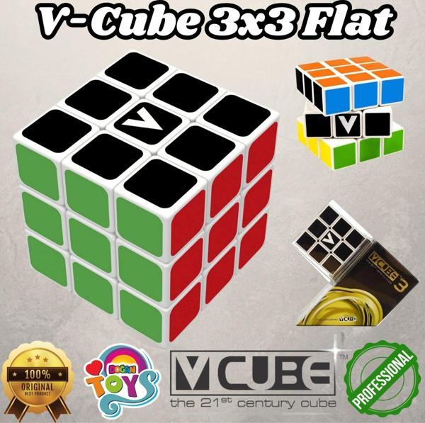 Orijinal V-Cube 3x3 Flat Küp - V-Cube Küp - Zeka Küpü - 3x3 Flat Küp - Akıl Küpü - Akıllı Küp -VCube - Image 1