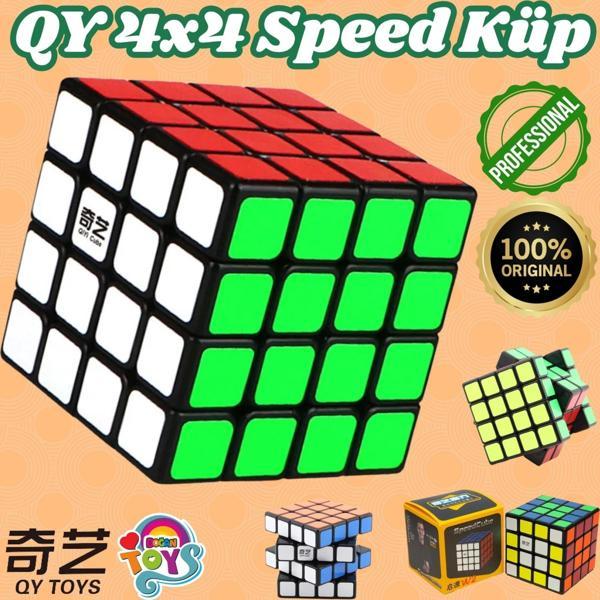 Orijinal QY 4x4 Speed Küp (Siyah) - QiYi 4x4 Küp - Akıl Küpü - Orjinal QY Speed Küp - Zeka Küpü - QY - Image 1