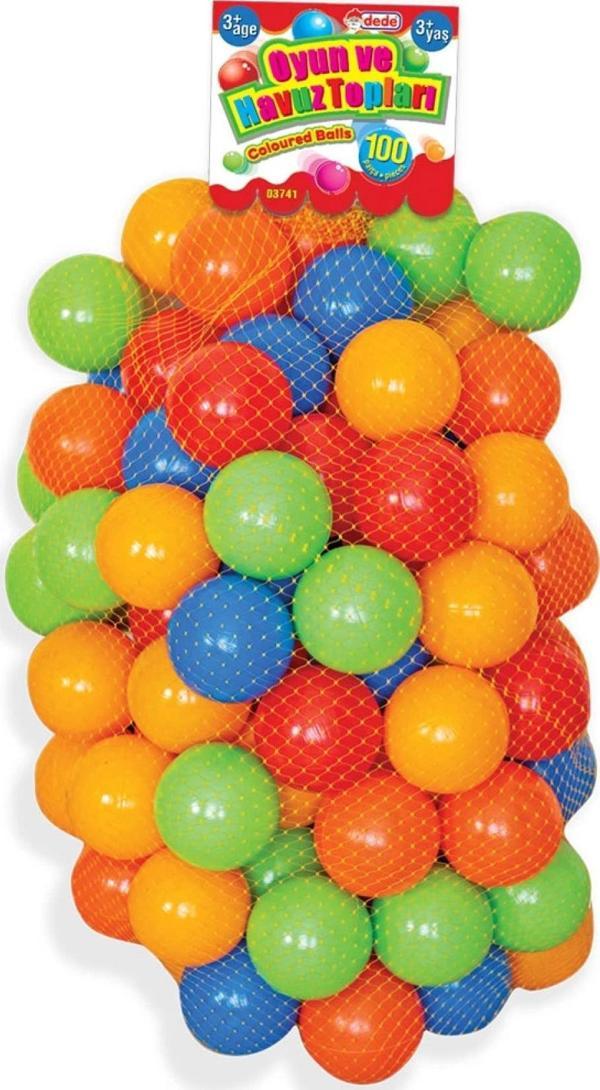 Oyun Havuz Topu 100'lü Filede (9 mm.) - Oyun Topları - Havuz Topları - Renkli Toplar - Image 1