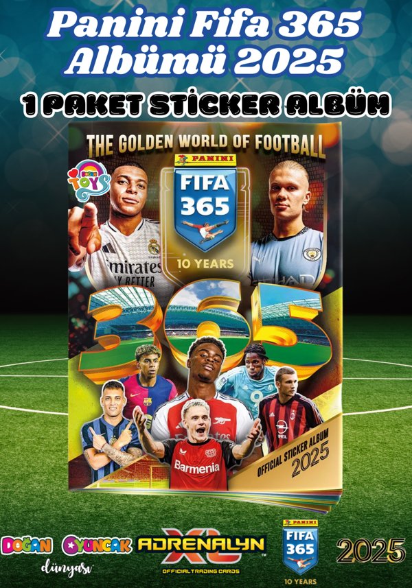 Panini FIFA 365 2025 Albüm Başlangıç Paketi - Futbolcu Çıkartmaları - Trading Futbolcu Oyuncu Kartı  - Image 1