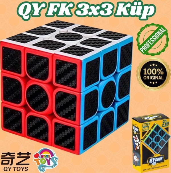 Orijinal QY Fiber Karbon 3x3 Speed Küp - QiYi 3x3 Küp - Akıl Küpü - Orjinal QY Speed Küp - Zeka Küpü - Image 1