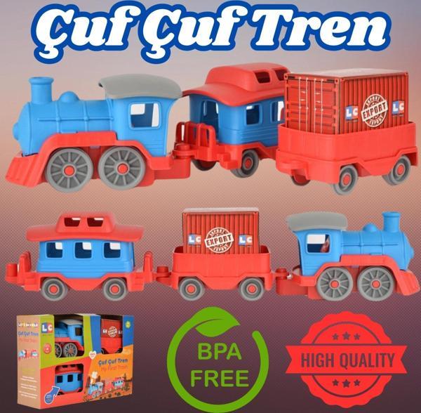 Lüx Çuf Çuf Tren Seti - Plastik Tren - Kırılmaz Oyuncak - Kırılmaz Tren - Tren Oyuncakları - Tren Se - Image 1