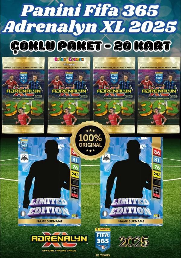 Panini FIFA 365 Adrenalyn XL 2025 Lüx Çoklu Paket - Futbolcu Kartları - Trading Oyuncu Kartı - Fifa - Image 1