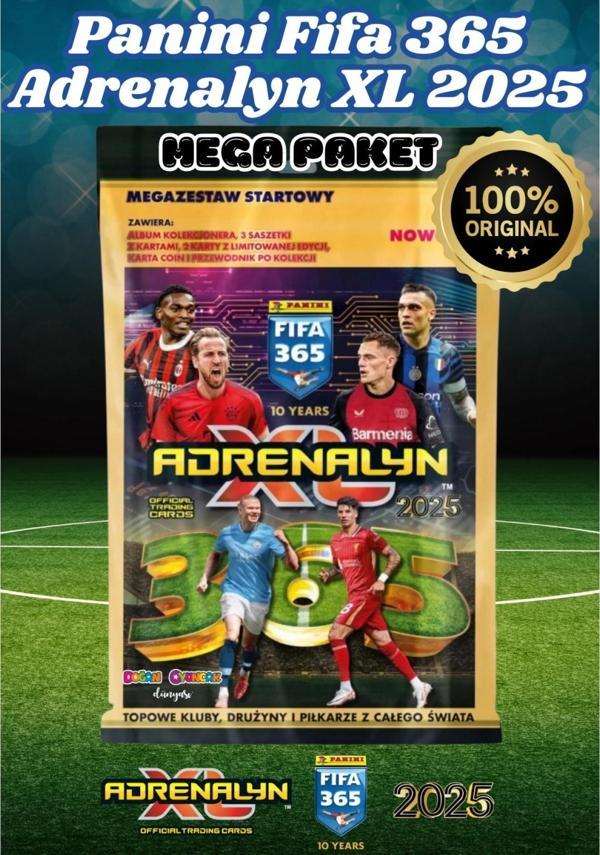Panini FIFA 365 Adrenalyn XL 2025 Mega Başlangıç Paketi - Futbolcu Kartları - Trading Oyuncu Kartı - Image 1